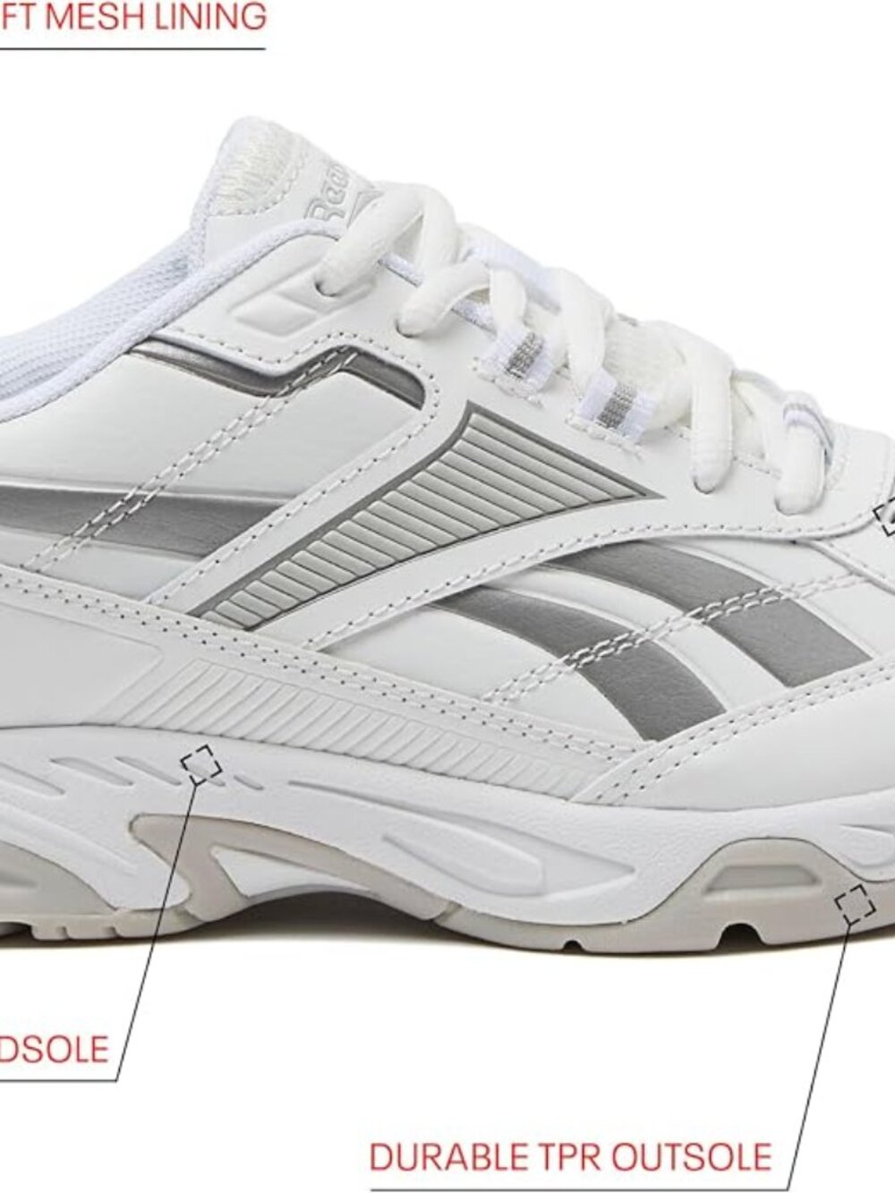 Reebok Rapid Strike Walking Shoes for Women, Comfortable Athletic Cross Training